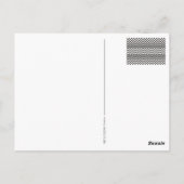 ZIGZAG-Muster - Schwarz-weiß grau + Ihre Idee Postkarte (Rückseite)