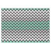 ZIGZAG-Muster - Schwarz-weiß grau + Ihre Idee Tischdecke (Vorderseite (Horizontal))