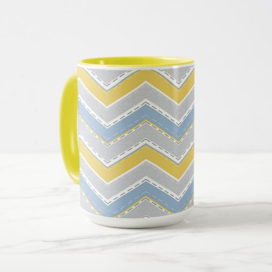 Zigzag-Muster Tasse (Vorderseite Links)