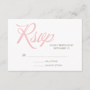 Zigzag Muster Wedding Response Card RSVP Karte
