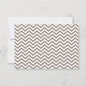 Zigzag Muster Wedding Response Card RSVP Karte (Rückseite)