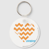 ZigZag Orange 2 Schlüsselanhänger (Vorderseite)