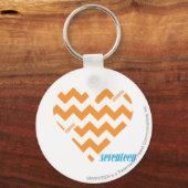 ZigZag Orange 2 Schlüsselanhänger (Vorderseite)