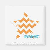 ZigZag Orange 3 Magnet (Vorne)