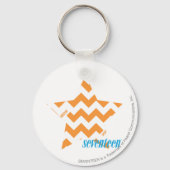 ZigZag Orange 3 Schlüsselanhänger (Vorderseite)