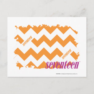 ZigZag Orange 4 Postkarte