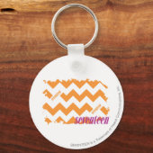 ZigZag Orange 4 Schlüsselanhänger (Vorderseite)
