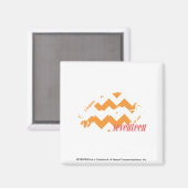 ZigZag Orange Magnet (Vorderseite/Rückseite)