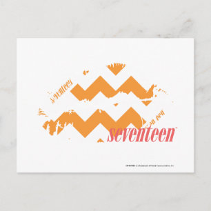 ZigZag Orange Postkarte