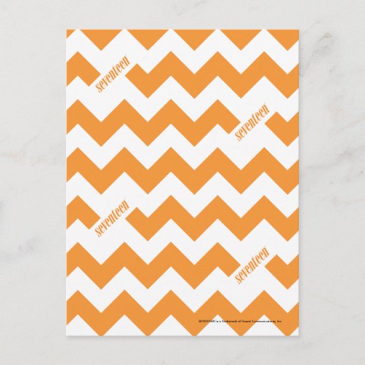 ZigZag Orange Postkarte (Vorderseite)