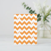 ZigZag Orange Postkarte (Stehend Vorderseite)