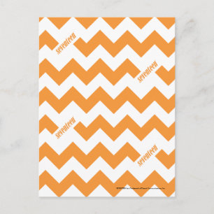 ZigZag Orange Postkarte