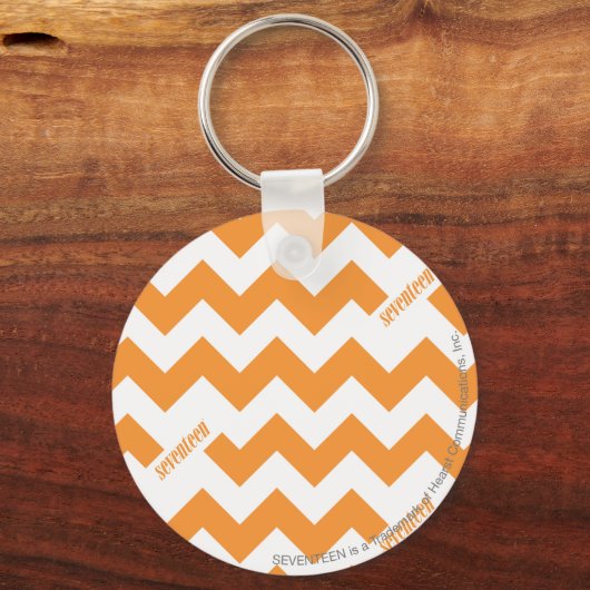 ZigZag Orange Schlüsselanhänger (Vorderseite)