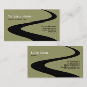 ZigZag Path - Warm Gray 999966 Visitenkarte (Vorne/Hinten)