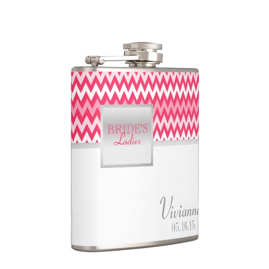 Zigzag Pattern Bridesmaid Flachmann (Rechts)