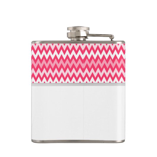 Zigzag Pattern Bridesmaid Flachmann (Rückseite)