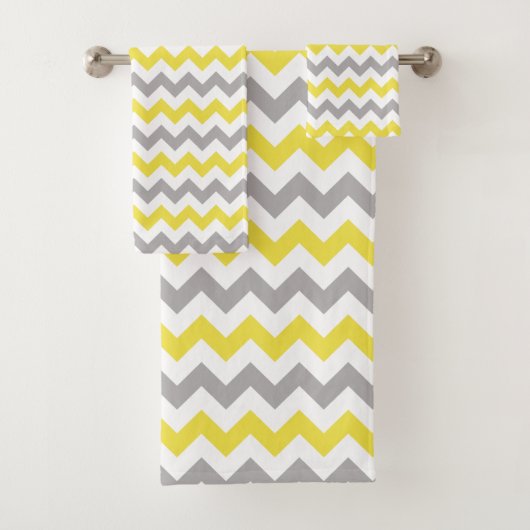 Zigzag Pattern, Chevron Pattern. Badhandtuch Set (Insitu)
