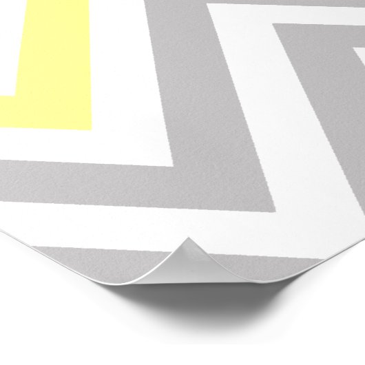 Zigzag Pattern, Chevron Pattern. Poster (Ecke)