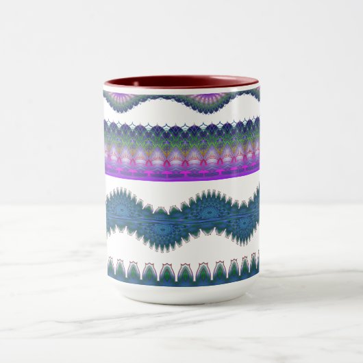 Zigzag Pattern Coffee Mug Tasse (Zentrum)