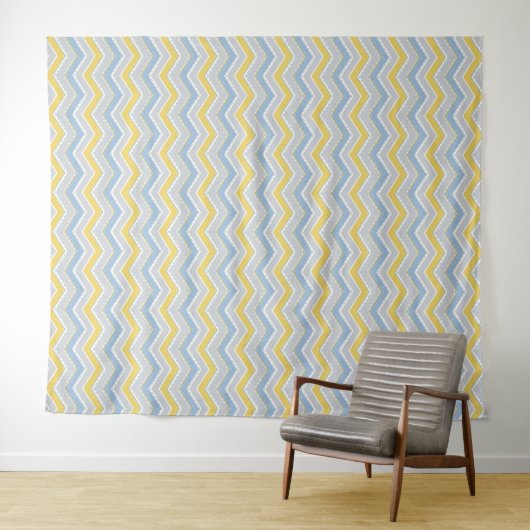 Zigzag pattern wandteppich (Beispiel (Horizontal))