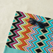 Zigzag Pattern Wedding Party Gefallen Personalisie Strandtuch (Beispiel)