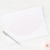 ZigZag personalizable Muster Hintergrundvorlage Ovaler Aufkleber (Umschlag)