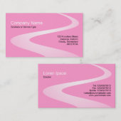 ZigZag-Pfad - Farbtöne Visitenkarte (Vorne/Hinten)