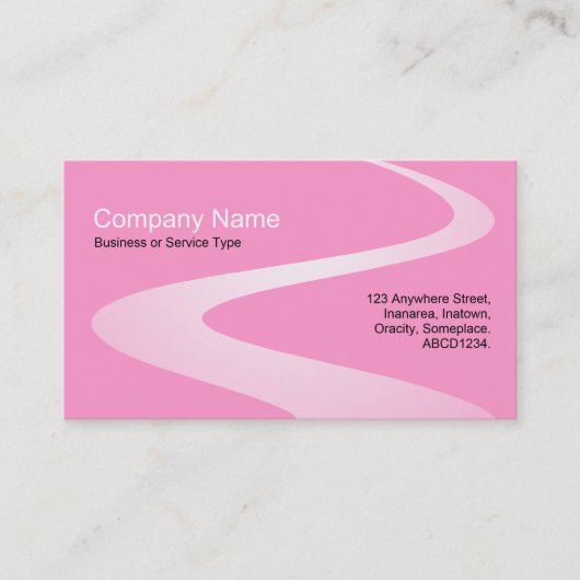 ZigZag-Pfad - Farbtöne Visitenkarte (Vorderseite)