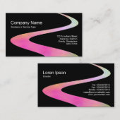 ZigZag-Pfad - Kosmischer Pfad - Schwarz Visitenkarte (Vorne/Hinten)