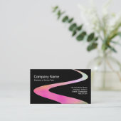 ZigZag-Pfad - Kosmischer Pfad - Schwarz Visitenkarte (Stehend Vorderseite)