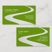 ZigZag-Pfad - weiß (schattig) auf 669900 Visitenkarte (Vorne/Hinten)