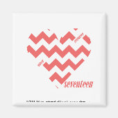 ZigZag Pink 3 Magnet (Vorne)