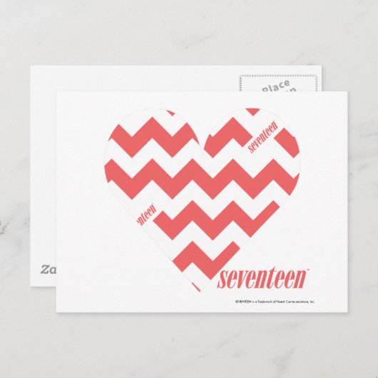 ZigZag Pink 3 Postkarte (Vorne/Hinten)