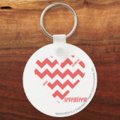 ZigZag Pink 3 Schlüsselanhänger (Vorderseite)