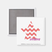 ZigZag Pink 4 Magnet (Vorderseite/Rückseite)
