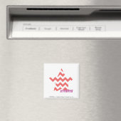 ZigZag Pink 4 Magnet (In Situ (Geschirrspüler))