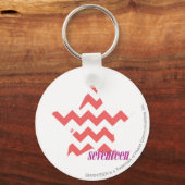 ZigZag Pink 4 Schlüsselanhänger (Vorderseite)
