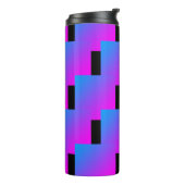 Zigzag Pink Blue Black Lila 4Roxy Thermosbecher (Nach links gedreht)