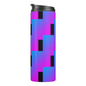 Zigzag Pink Blue Black Lila 4Roxy Thermosbecher (Nach rechts gedreht)