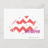 ZigZag Pink Postkarte (Vorderseite)