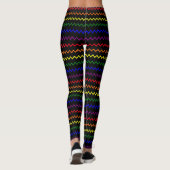 Zigzag Pride Colors Leggings (Rückseite)