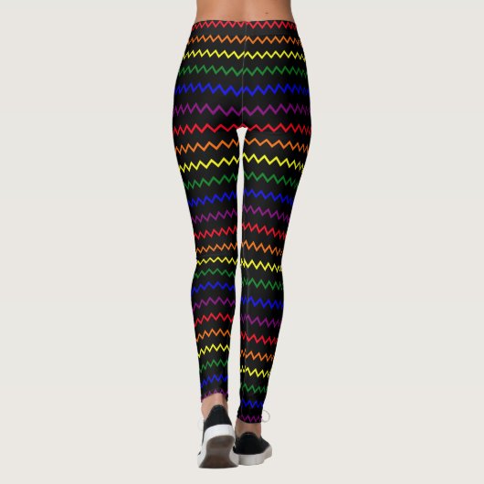 Zigzag Pride Colors Leggings (Rückseite)