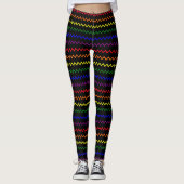 Zigzag Pride Colors Leggings (Vorderseite)