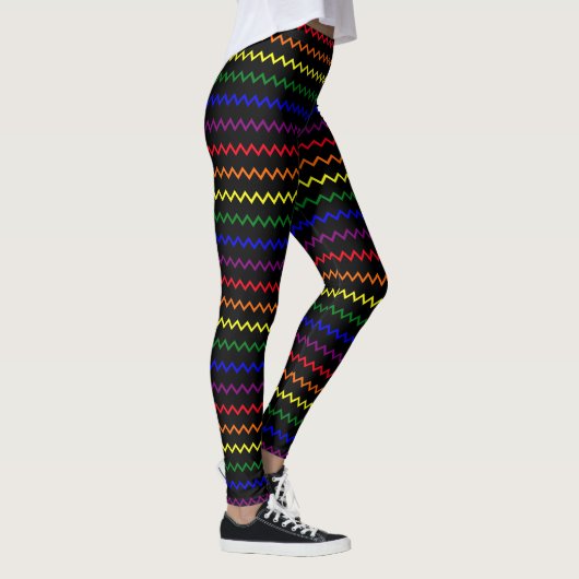 Zigzag Pride Colors Leggings (Rechts)