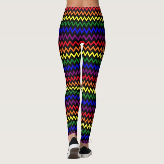 Zigzag Pride Colors Leggings (Rückseite)