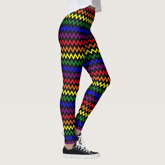 Zigzag Pride Colors Leggings (Rechts)