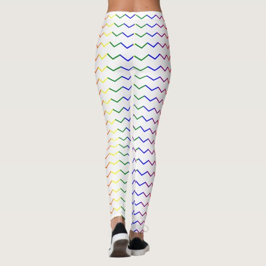 Zigzag Pride Colors Leggings (Rückseite)