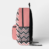 Zigzag Pulse Backpack - Personalisierter Stil Bedruckter Rucksack (Rechts)