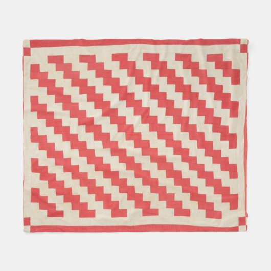 Zigzag Quilt Fleecedecke (Vorderseite (Horizontal))