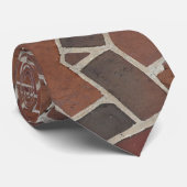 Zigzag Red Brick Krawatte (Gerollt)